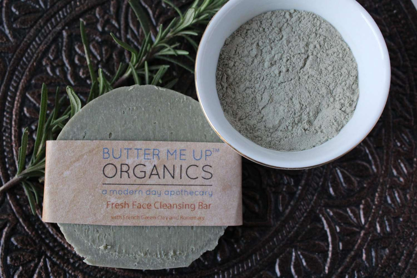 Face Wash Facial Cleansing Bar with French Green Sea Clay - The Edible Petale Company