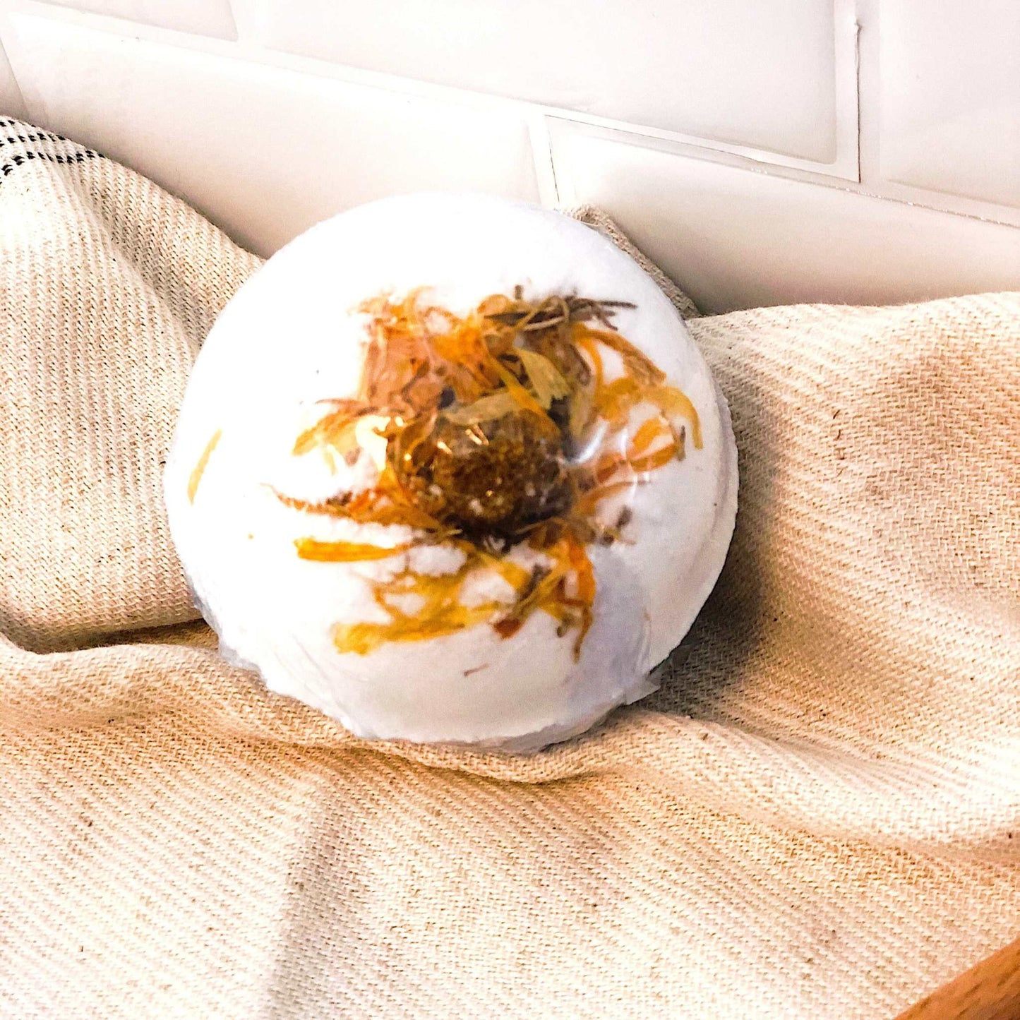 Organic Bath Bomb Sick Bomb Bath Fizz - The Edible Petale Company