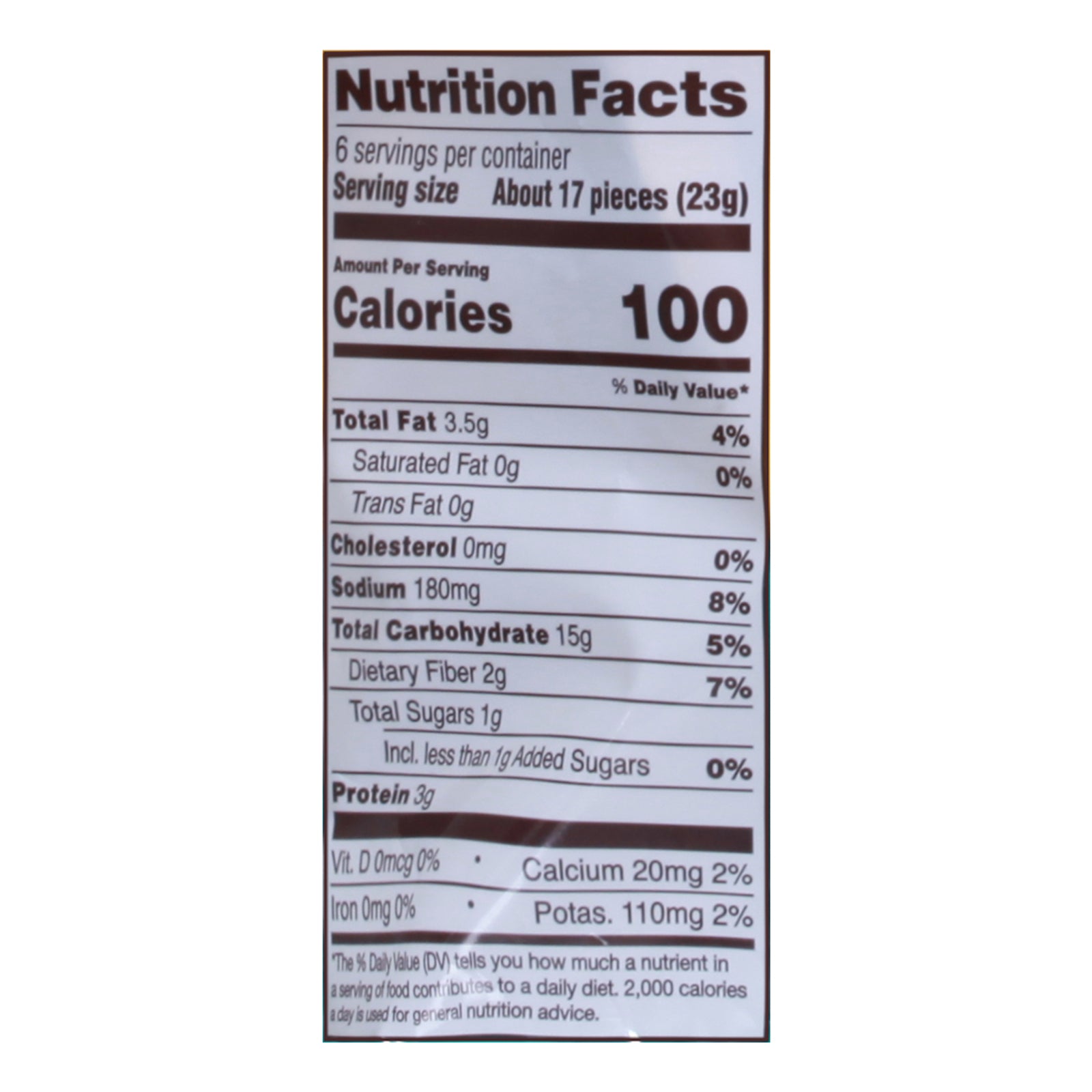 Hippeas Vegan White Cheddar Chickpea Puffs nutrition facts label showing calories and macronutrients per serving