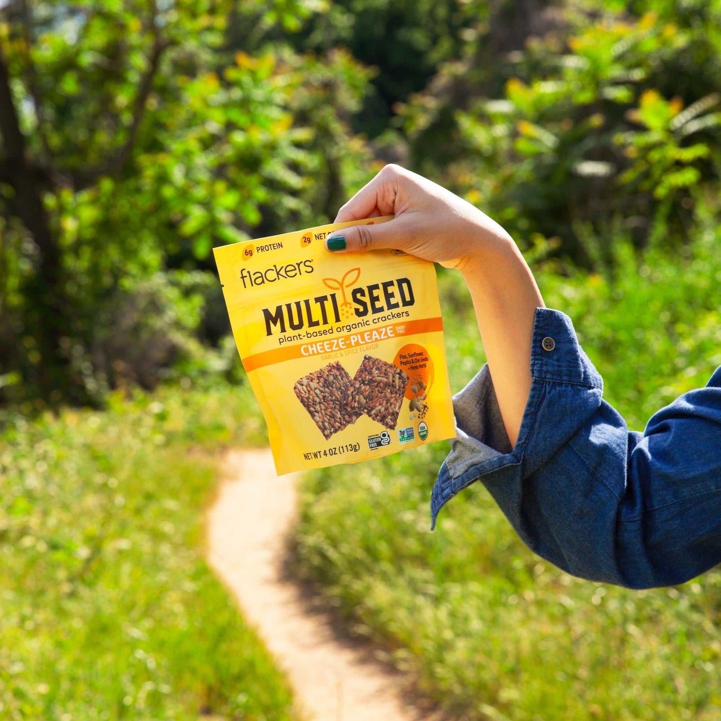 (6 - pack) Cheeze - Pleaze Multi Seed Crackers - The Edible Petale Company