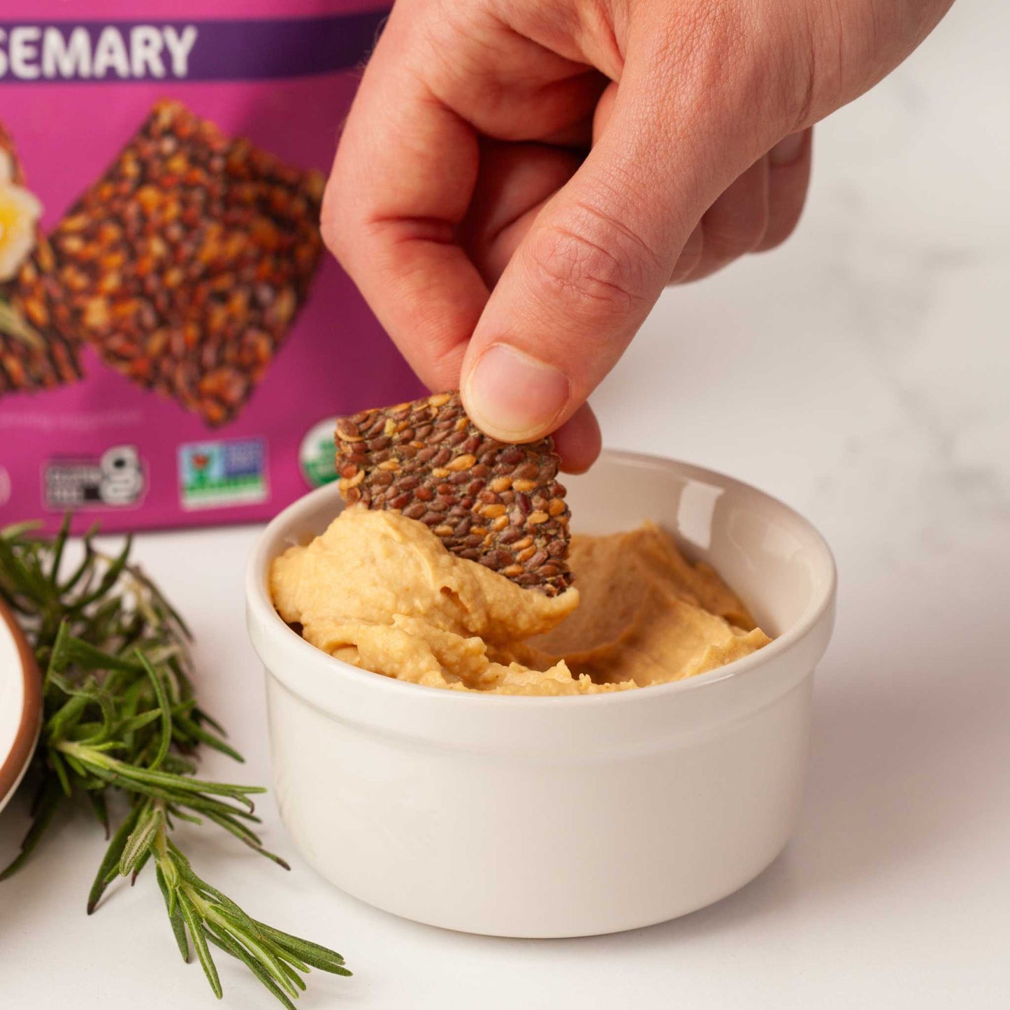 (6 - Pack) Rosemary Flackers - The Edible Petale Company