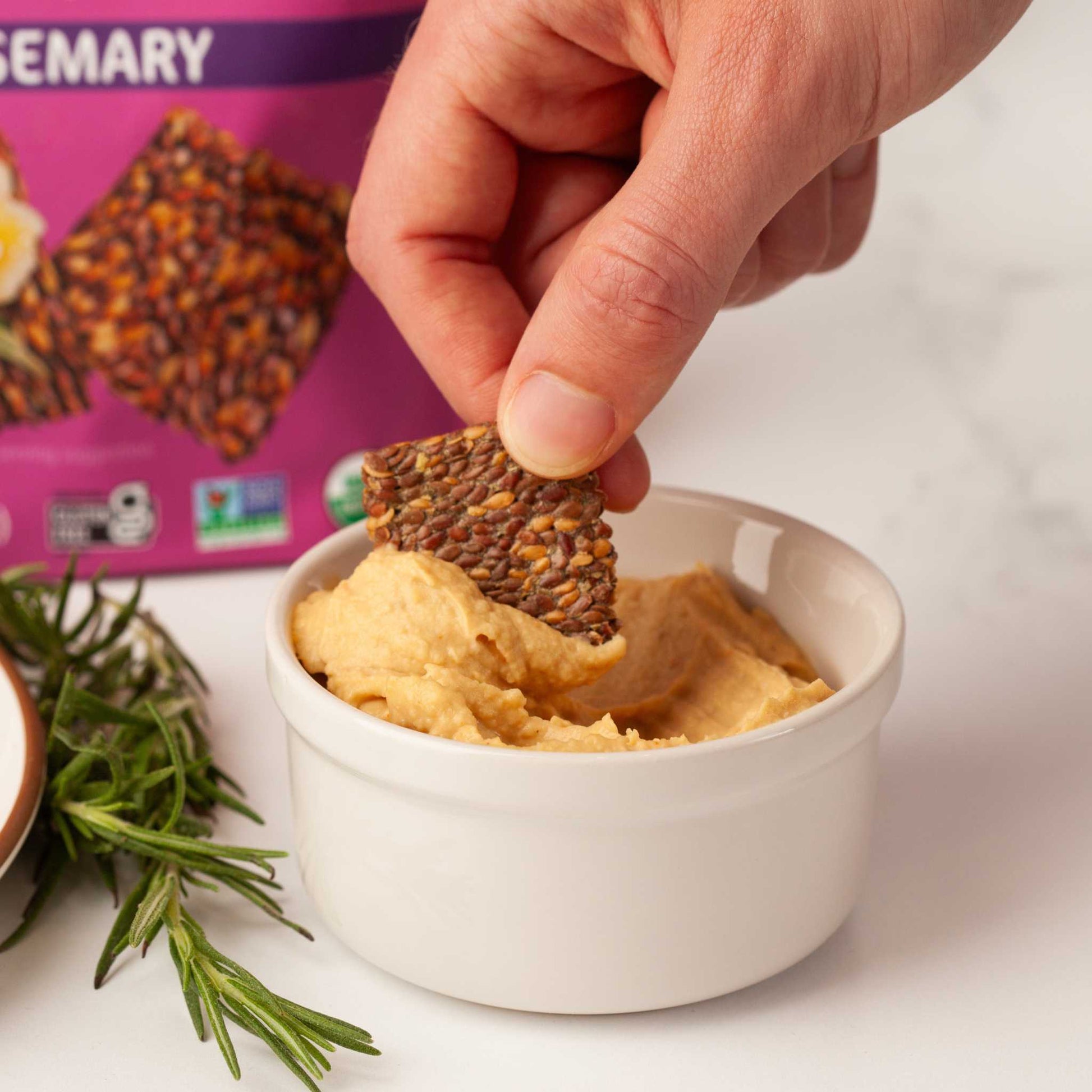 (6 - Pack) Rosemary Flackers - The Edible Petale Company