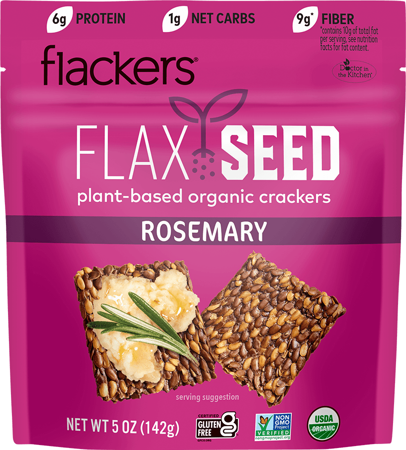 (6 - Pack) Rosemary Flackers - The Edible Petale Company