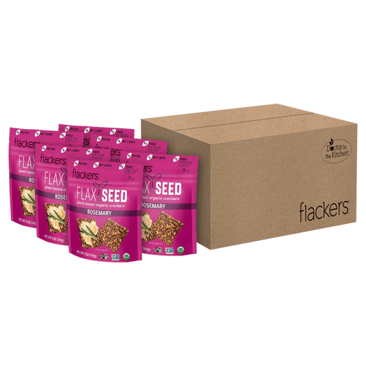 (6 - Pack) Rosemary Flackers - The Edible Petale Company