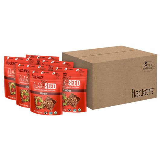 (6 - Pack) Savory Flackers - The Edible Petale Company