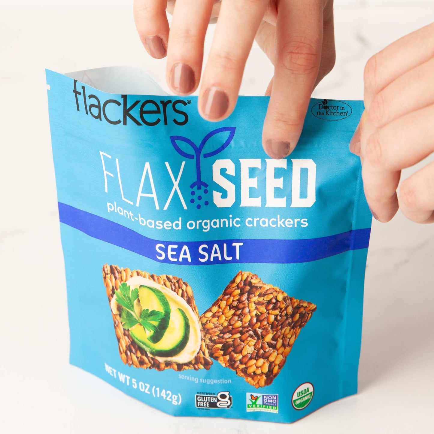 (6 - Pack) Sea Salt Flackers - The Edible Petale Company