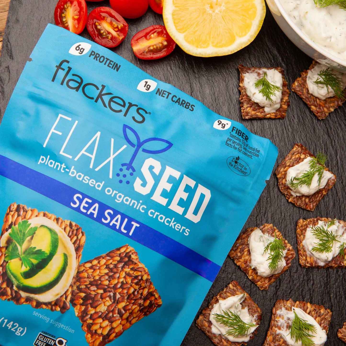 (6 - Pack) Sea Salt Flackers - The Edible Petale Company