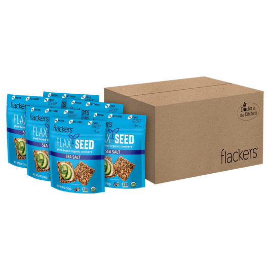 (6 - Pack) Sea Salt Flackers - The Edible Petale Company