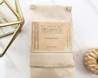 All Natural Dishwasher Soap / Organic Dishwasher / Dish Soap / Butter Me Up Organics - The Edible Petale Company