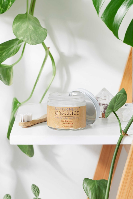 All Natural Organic Whitening Toothpaste / Remineralizing Toothpaste - The Edible Petale Company