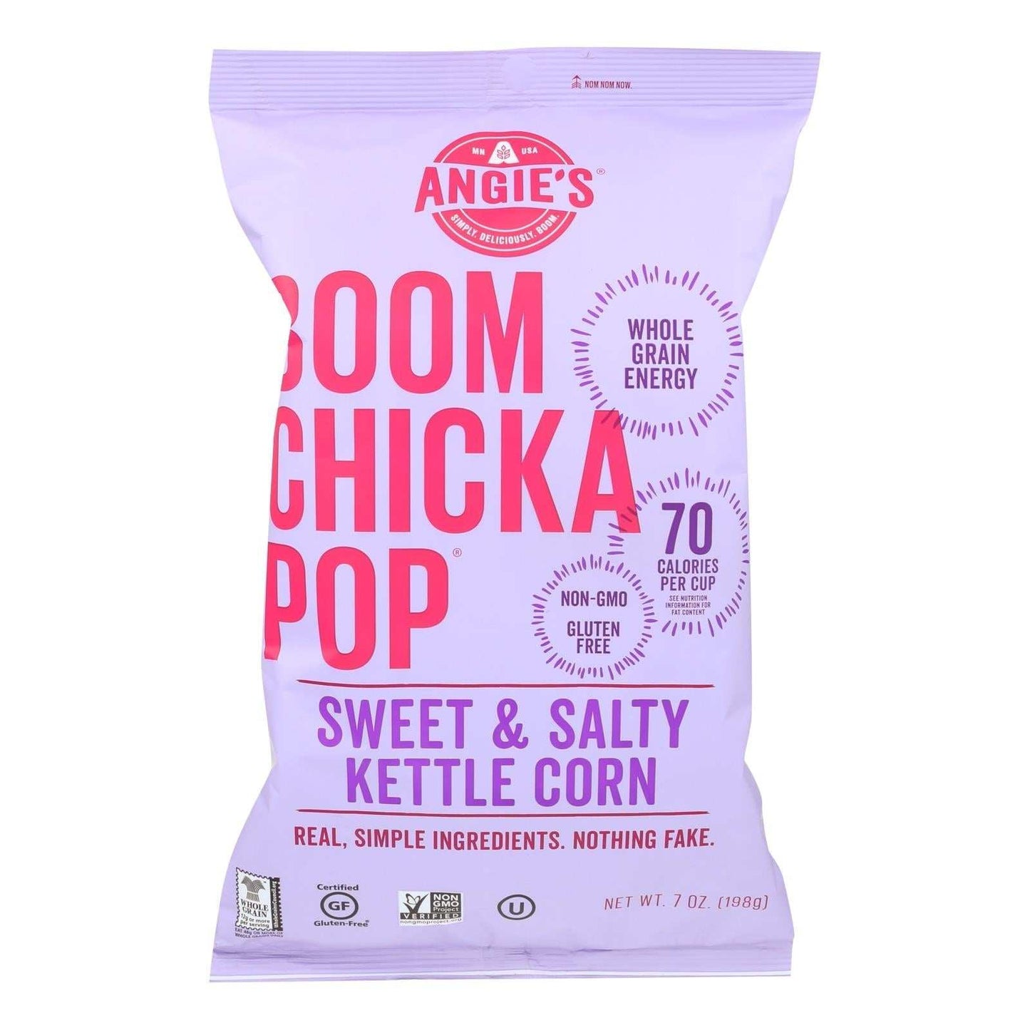 Angie's Kettle Corn Boom Chicka Pop Sweet and Salty Popcorn - 7 Oz - (Pack of 12) . - The Edible Petale Company