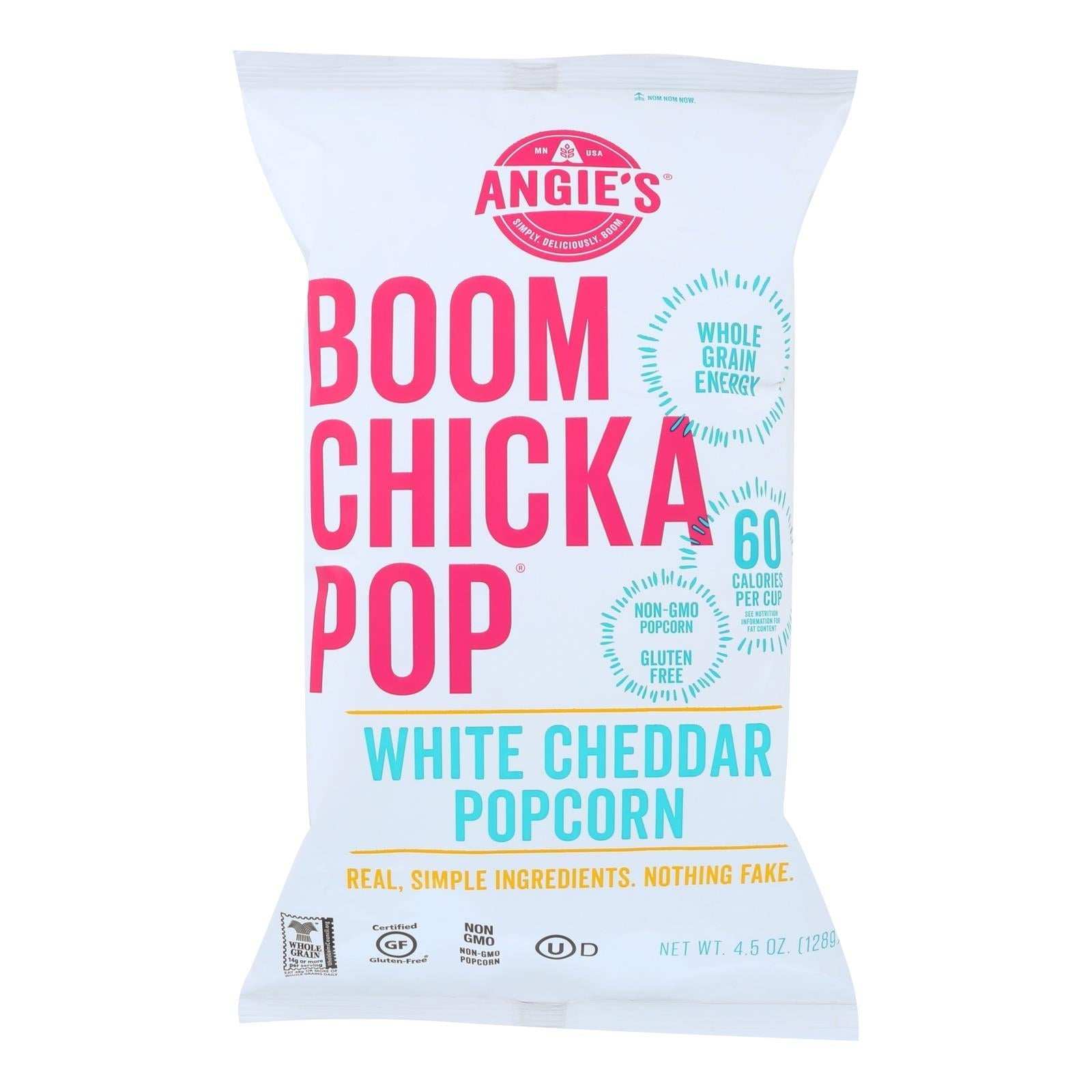Angie's Kettle Corn: Boom Chicka Pop White Cheddar Popcorn, 12 Pack, 4.5 Oz. Each - The Edible Petale Company