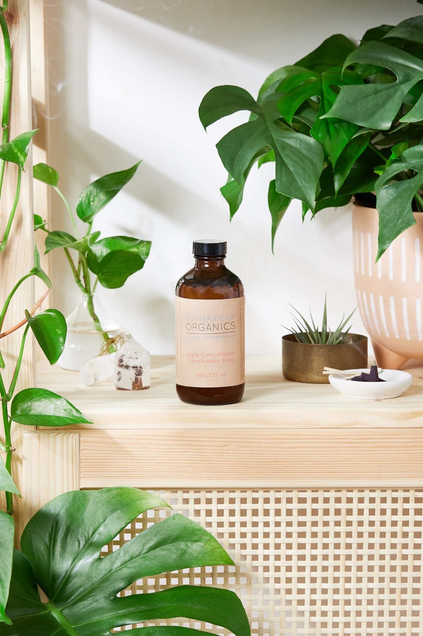 Apple Cider Vinegar Conditioning Rinse / HAIR RINSE / Organic Conditioner / Herbal Hair Rinse / No Poo / Vinegar Rinse - The Edible Petale Company