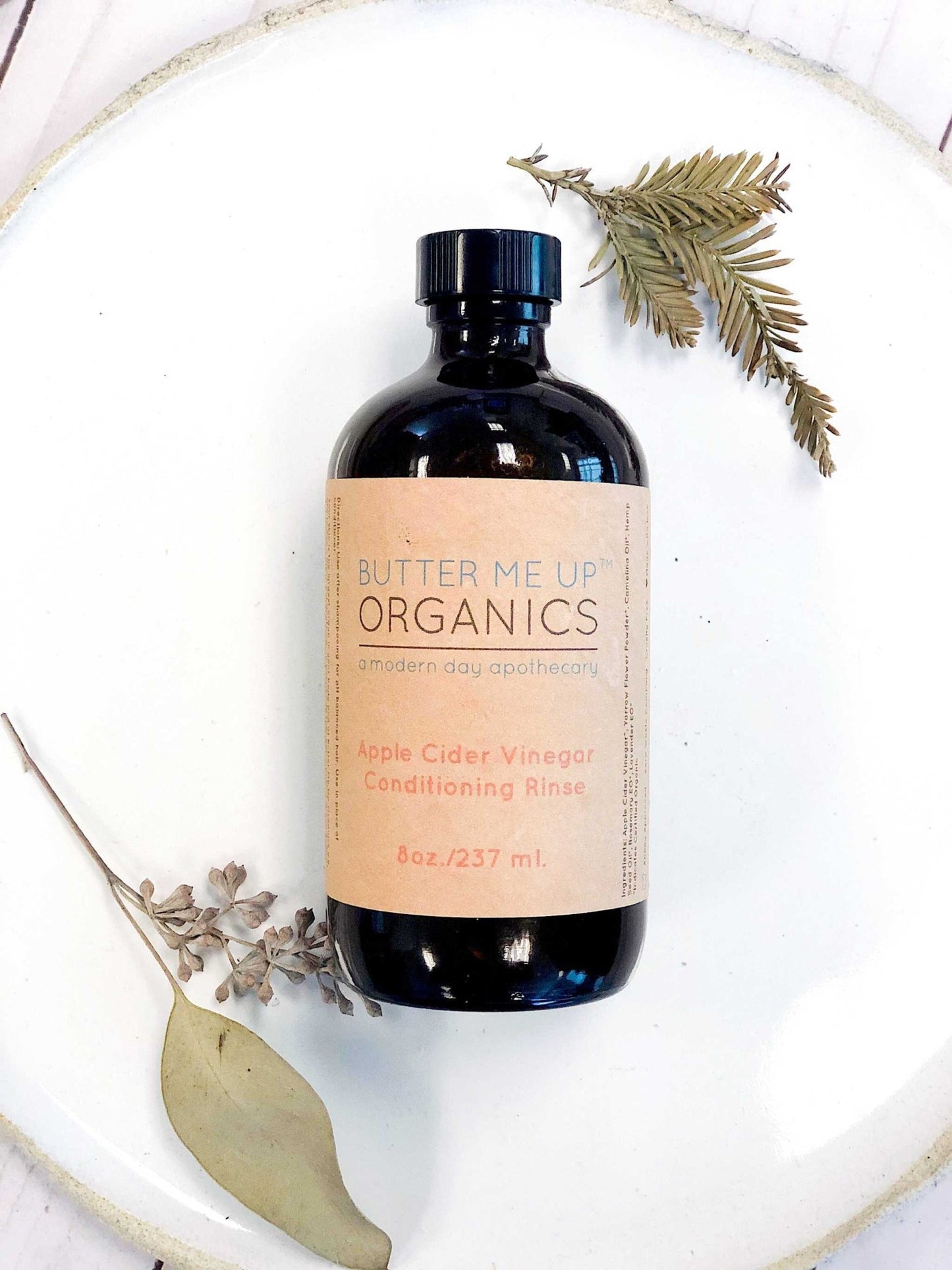 Apple Cider Vinegar Conditioning Rinse / HAIR RINSE / Organic Conditioner / Herbal Hair Rinse / No Poo / Vinegar Rinse - The Edible Petale Company