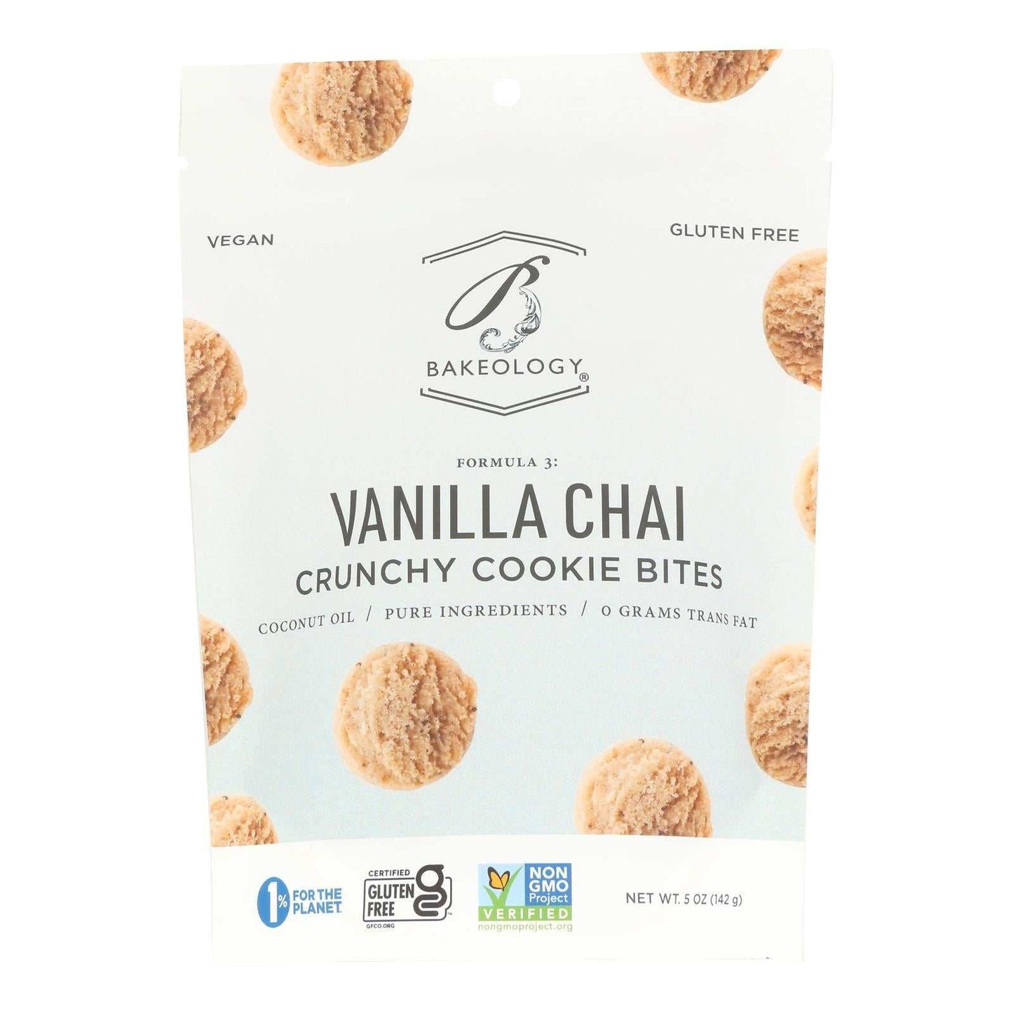 Bakeology Gluten - Free Vegan Vanilla Chai Cookie Bites - 8.5 oz - Pack of 8 - The Edible Petale Company