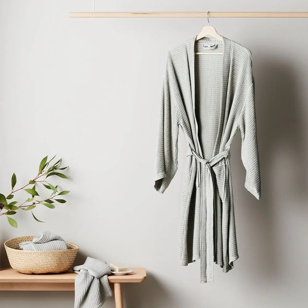 Bamboo Waffle Bathrobe - The Edible Petale Company