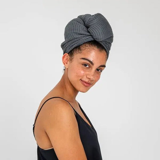Bamboo Waffle Hair Towel - The Edible Petale Company