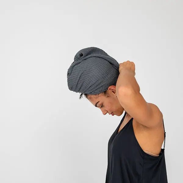 Bamboo Waffle Hair Towel - The Edible Petale Company