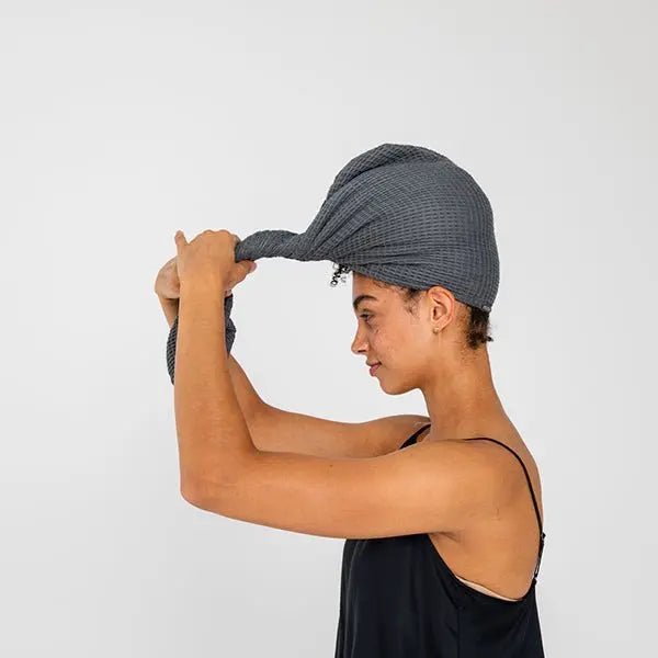 Bamboo Waffle Hair Towel - The Edible Petale Company