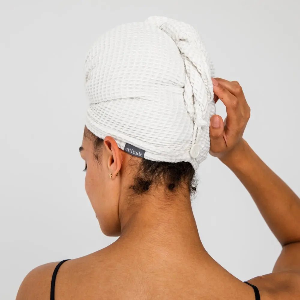 Bamboo Waffle Hair Towel - The Edible Petale Company
