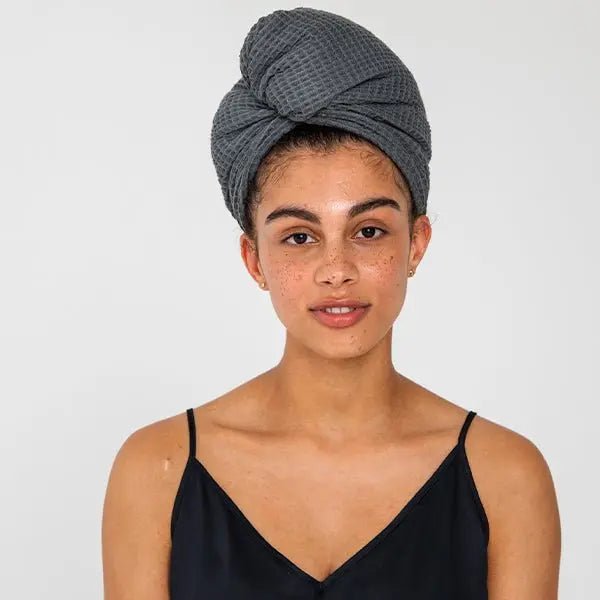 Bamboo Waffle Hair Towel - The Edible Petale Company