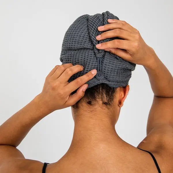 Bamboo Waffle Hair Towel - The Edible Petale Company