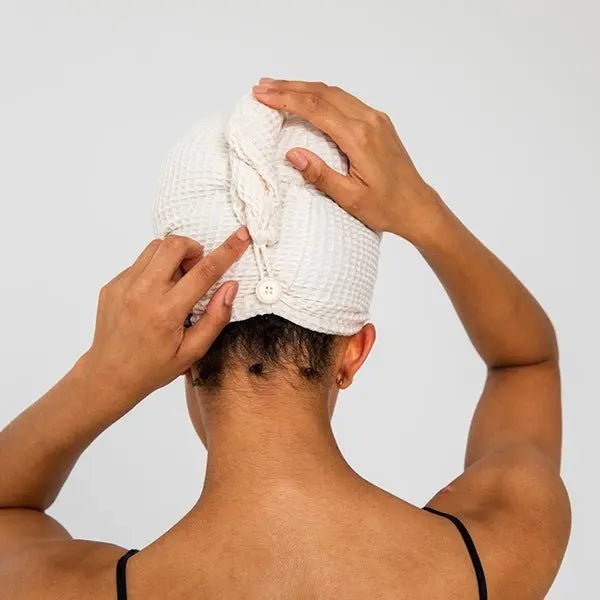 Bamboo Waffle Hair Towel - The Edible Petale Company