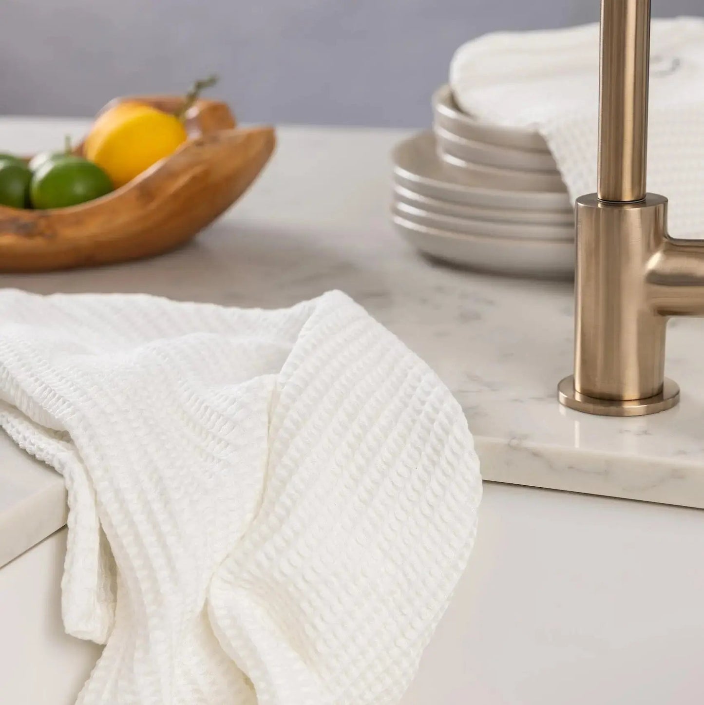 Blissful Bamboo Waffle Dish Towel Set - The Edible Petale Company