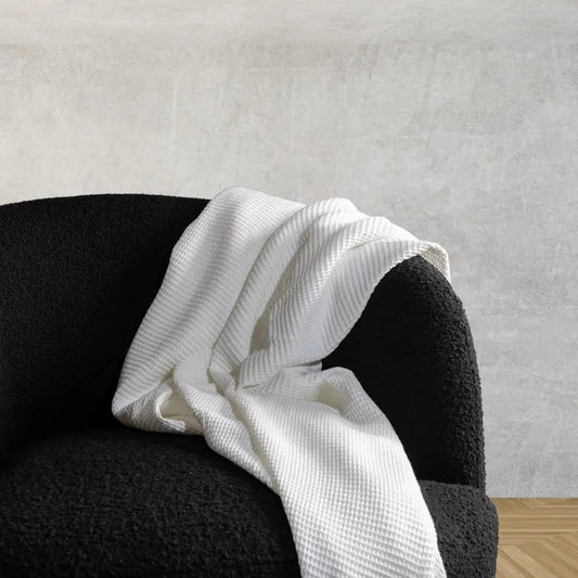 Blissful Bamboo Waffle Throw Blanket - The Edible Petale Company