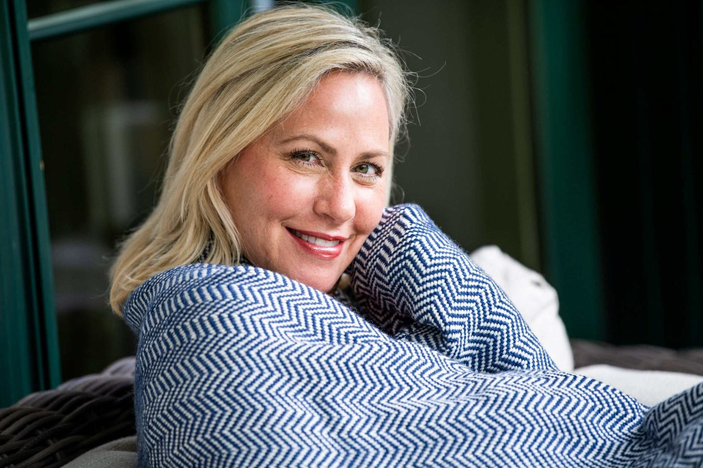 Chevron Pattern Soft Wool Throw Size Blanket - The Edible Petale Company