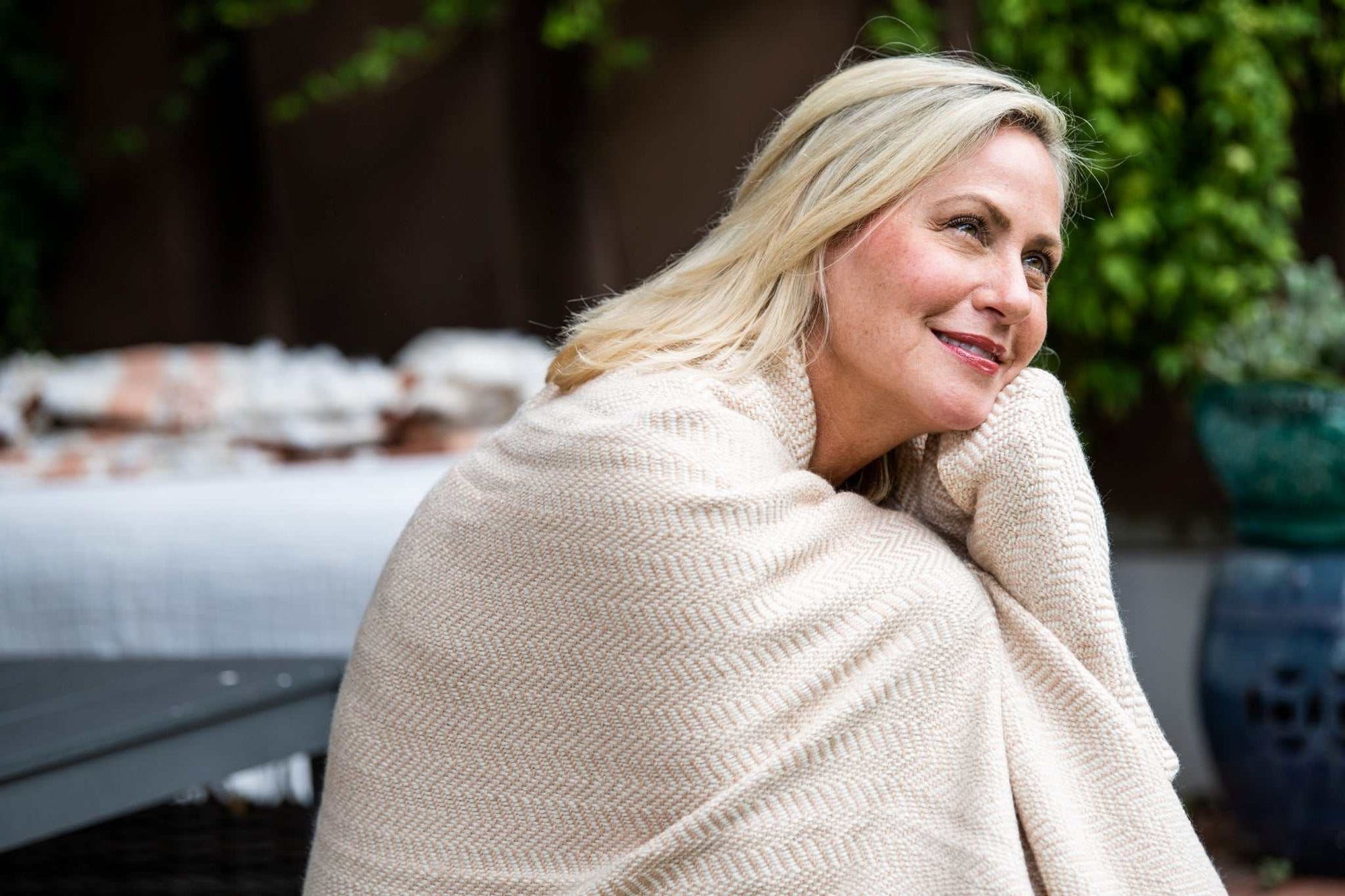 Chevron Pattern Soft Wool Throw Size Blanket - The Edible Petale Company