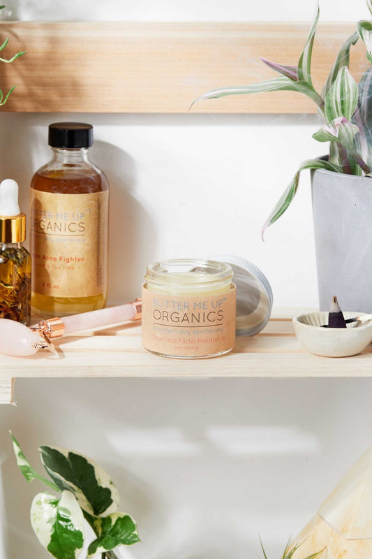 Clear Face Moisturizer / Face Cream Facial Moisturizer Organic - The Edible Petale Company