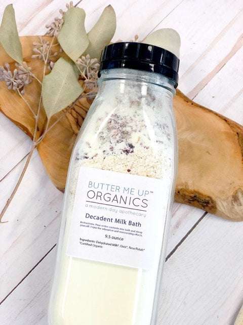 Decadent Milk Bath - Rose Petal and Oat Soak - The Edible Petale Company