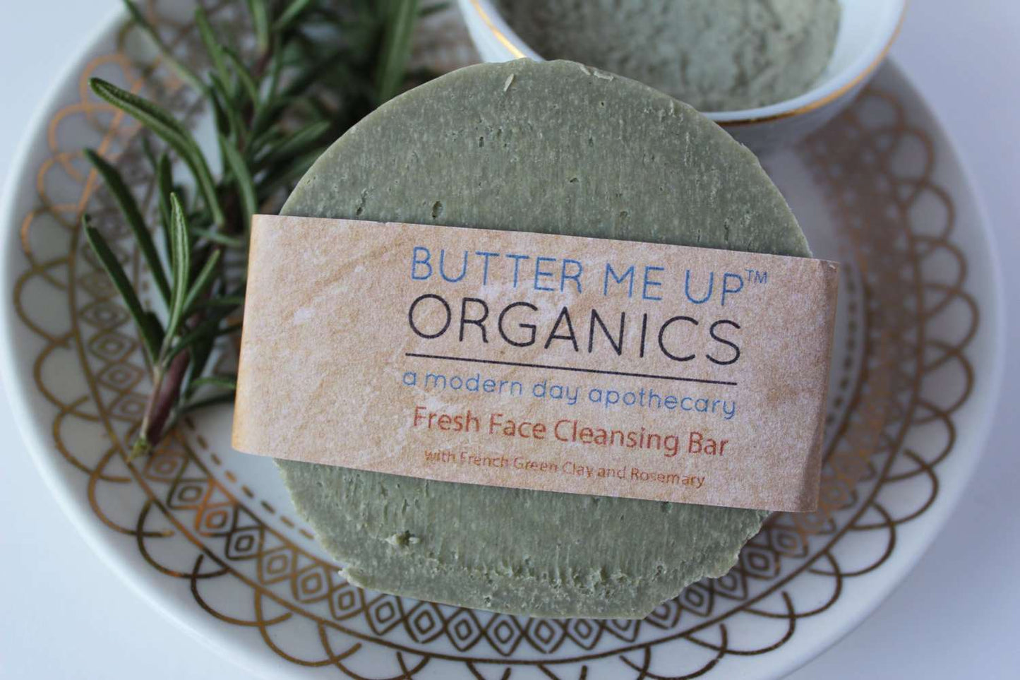 Face Wash Facial Cleansing Bar with French Green Sea Clay - The Edible Petale Company
