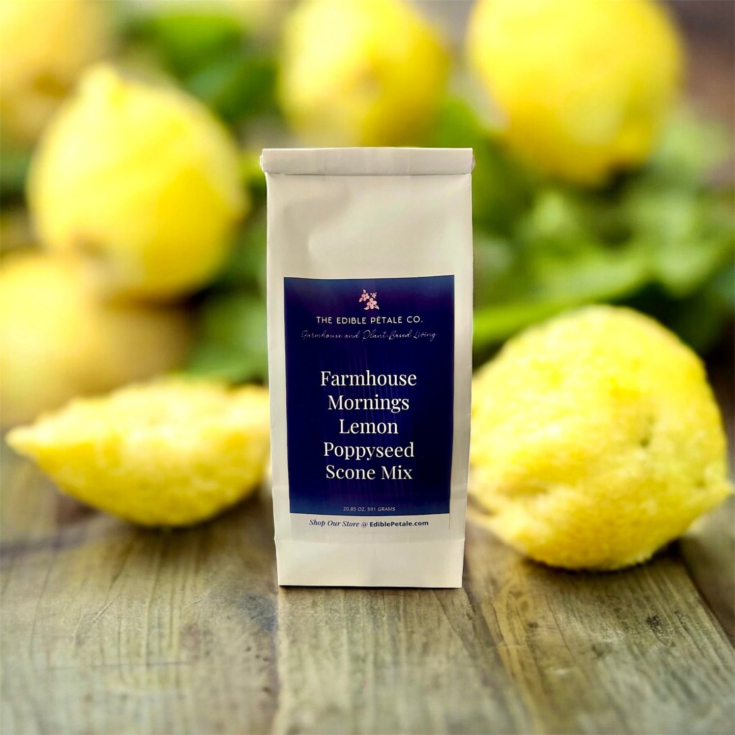 Farmhouse Mornings Lemon Poppyseed Scone Mix - The Edible Petale Company