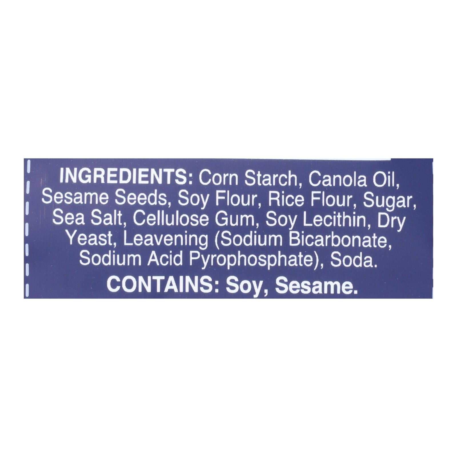 Gratify Pretzel Thins – Sesame Flavor, Gluten - Free & Vegan, 10.5 oz (Case of 6) - The Edible Petale Company