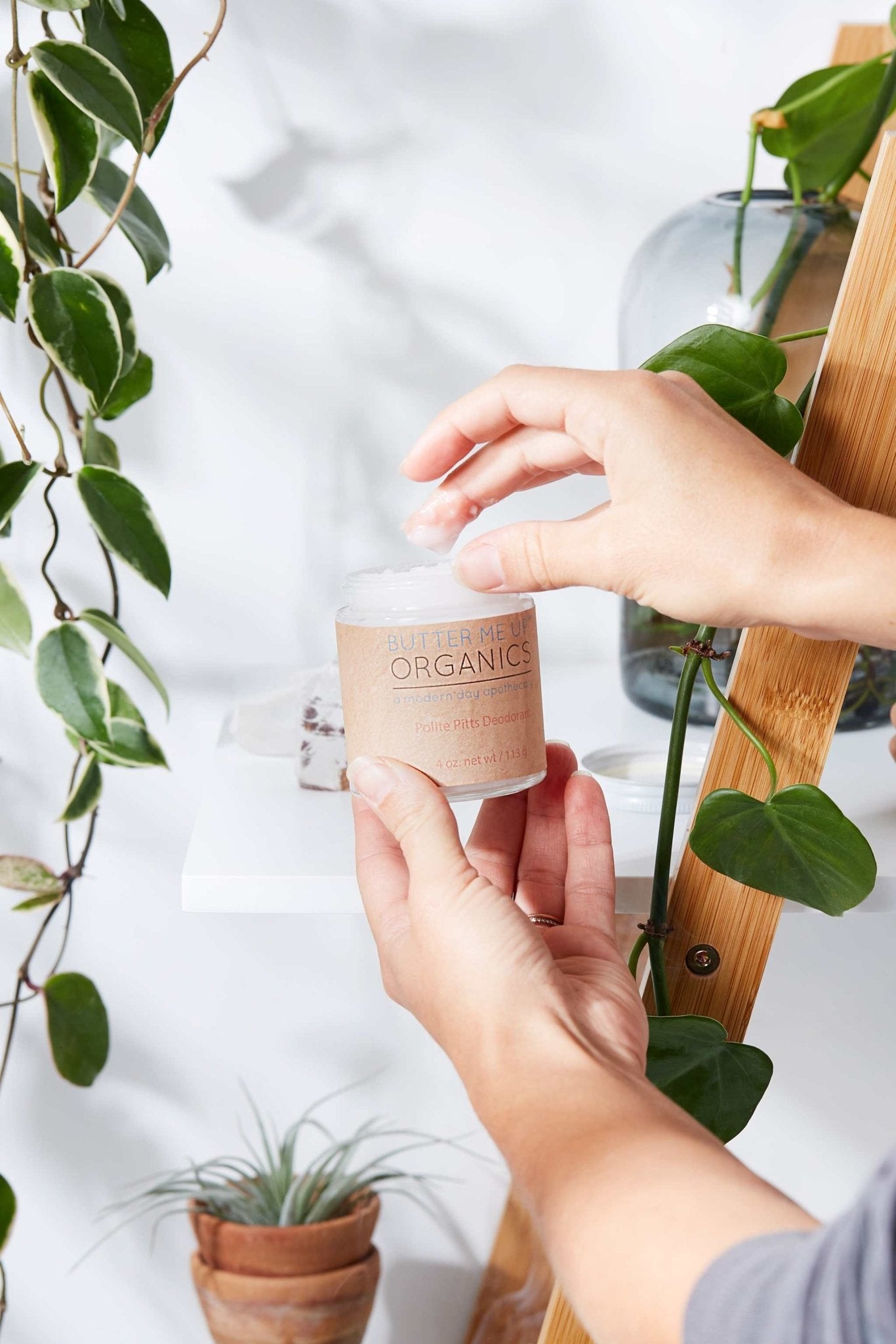 Handmade Organic Deodorant Polite Pitts - The Edible Petale Company