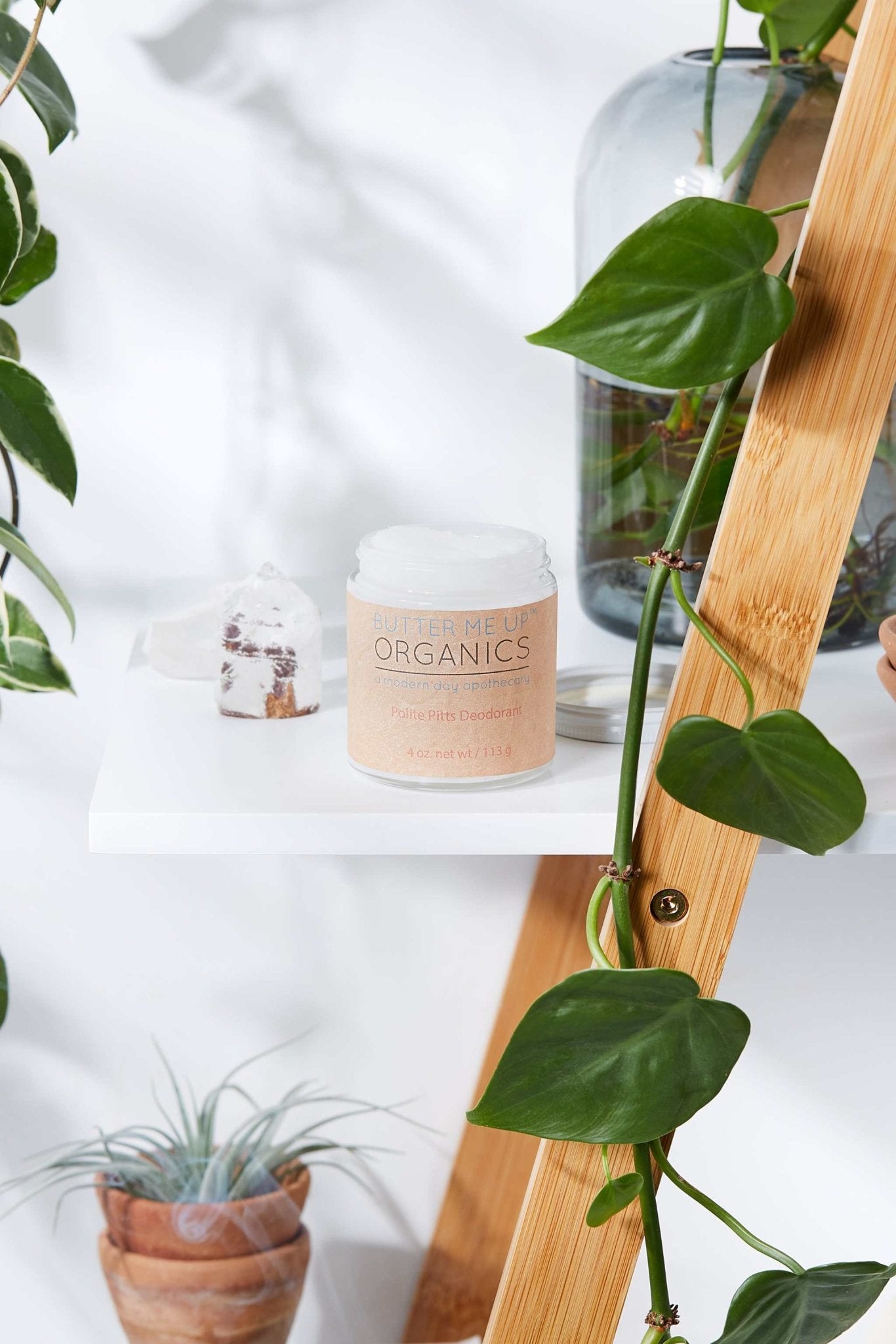 Handmade Organic Deodorant Polite Pitts - The Edible Petale Company