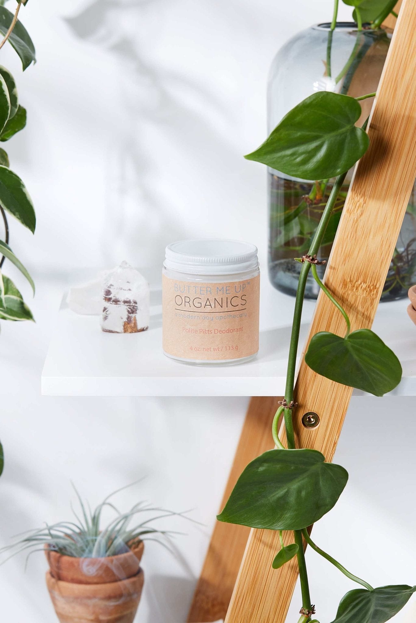 Handmade Organic Deodorant Polite Pitts - The Edible Petale Company