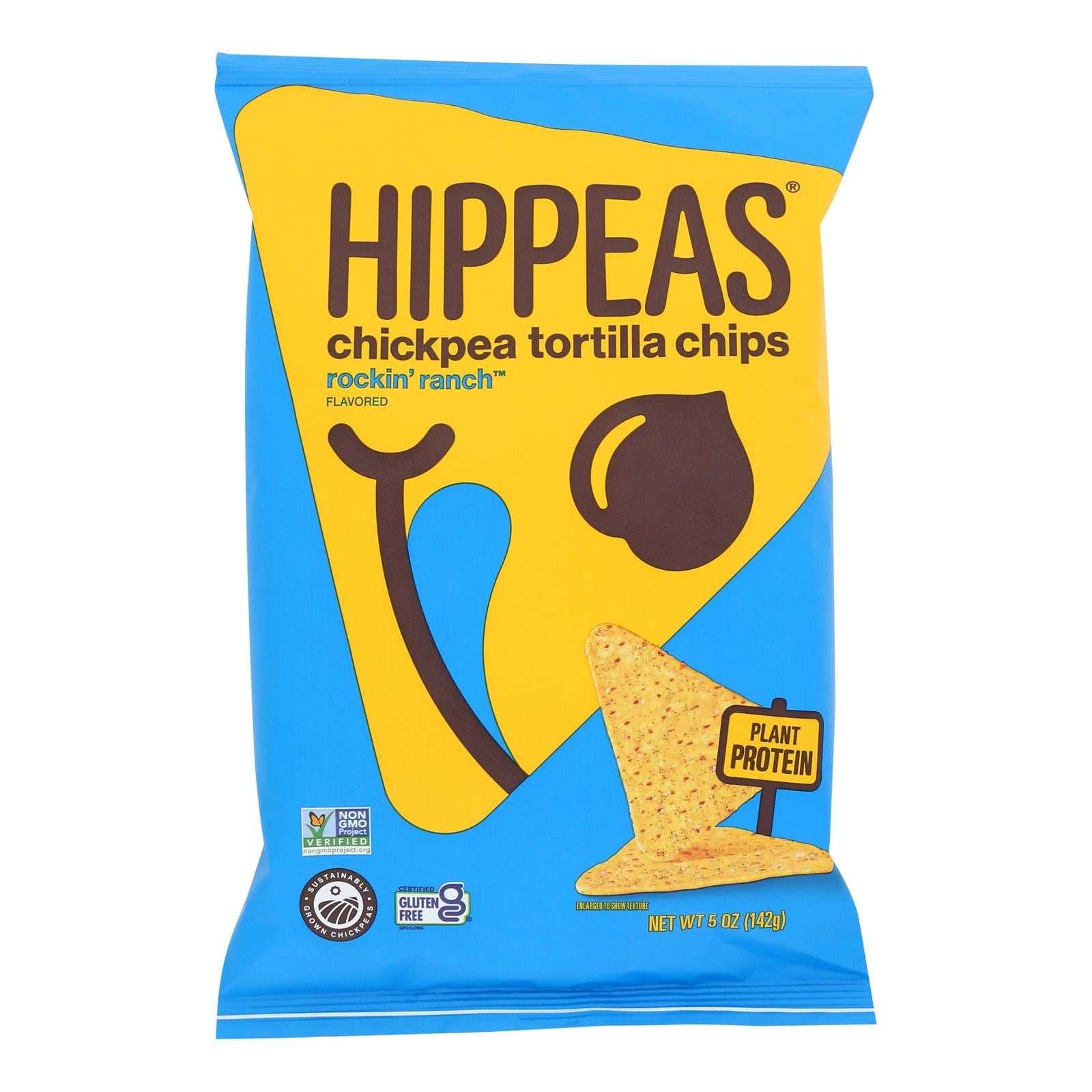 Hippeas Vegan Ranch Tortilla Chips (5 oz, Pack of 12) - The Edible Petale Company