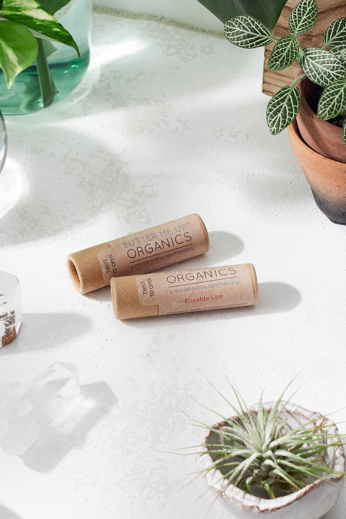 Kissable Lips / Chapstick Lip Balm / PAPERBOARD Tube - The Edible Petale Company