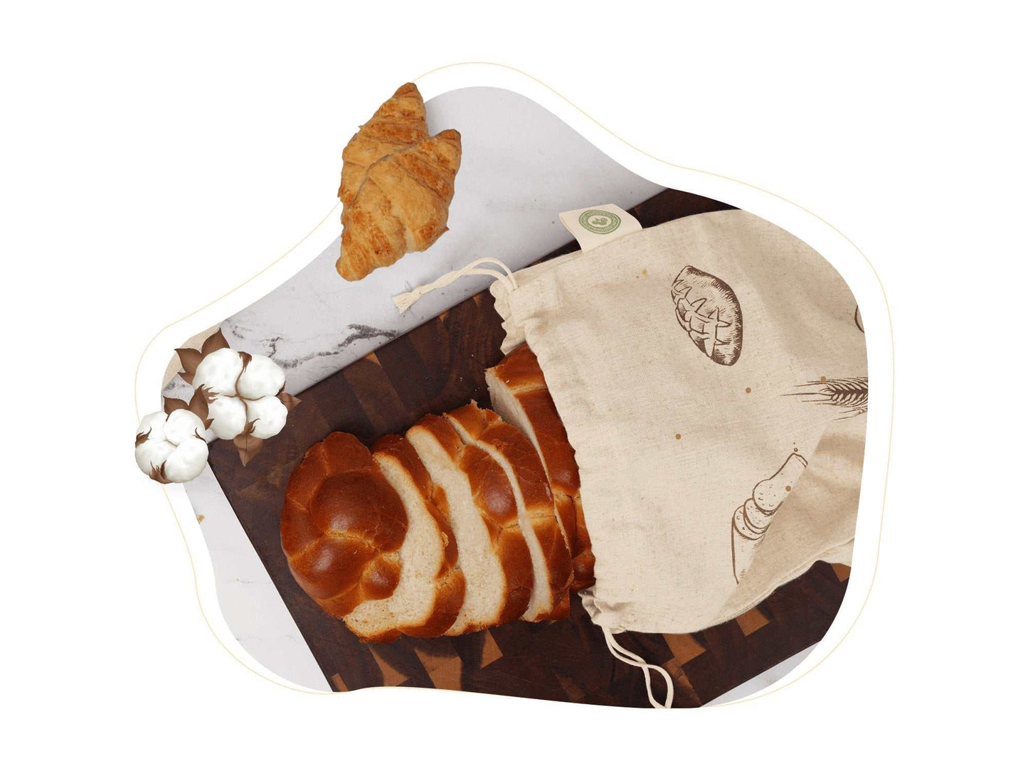 Linen Bread Bags - The Edible Petale Company