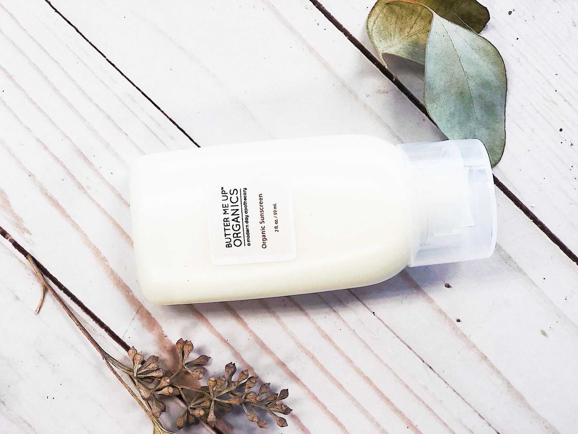 Natural Organic Sunscreen / Safe Sunscreen / Non - Nano Zinc Oxide Sunscreen / Sun Protection / Butter Me Up Organics - The Edible Petale Company