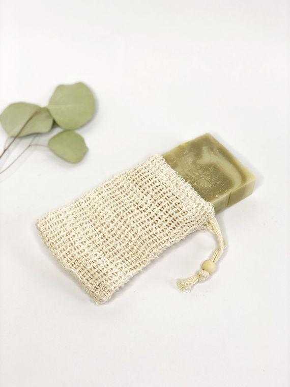 Natural Sisal Soap Saver and Exfoliating Pouch - The Edible Petale Company