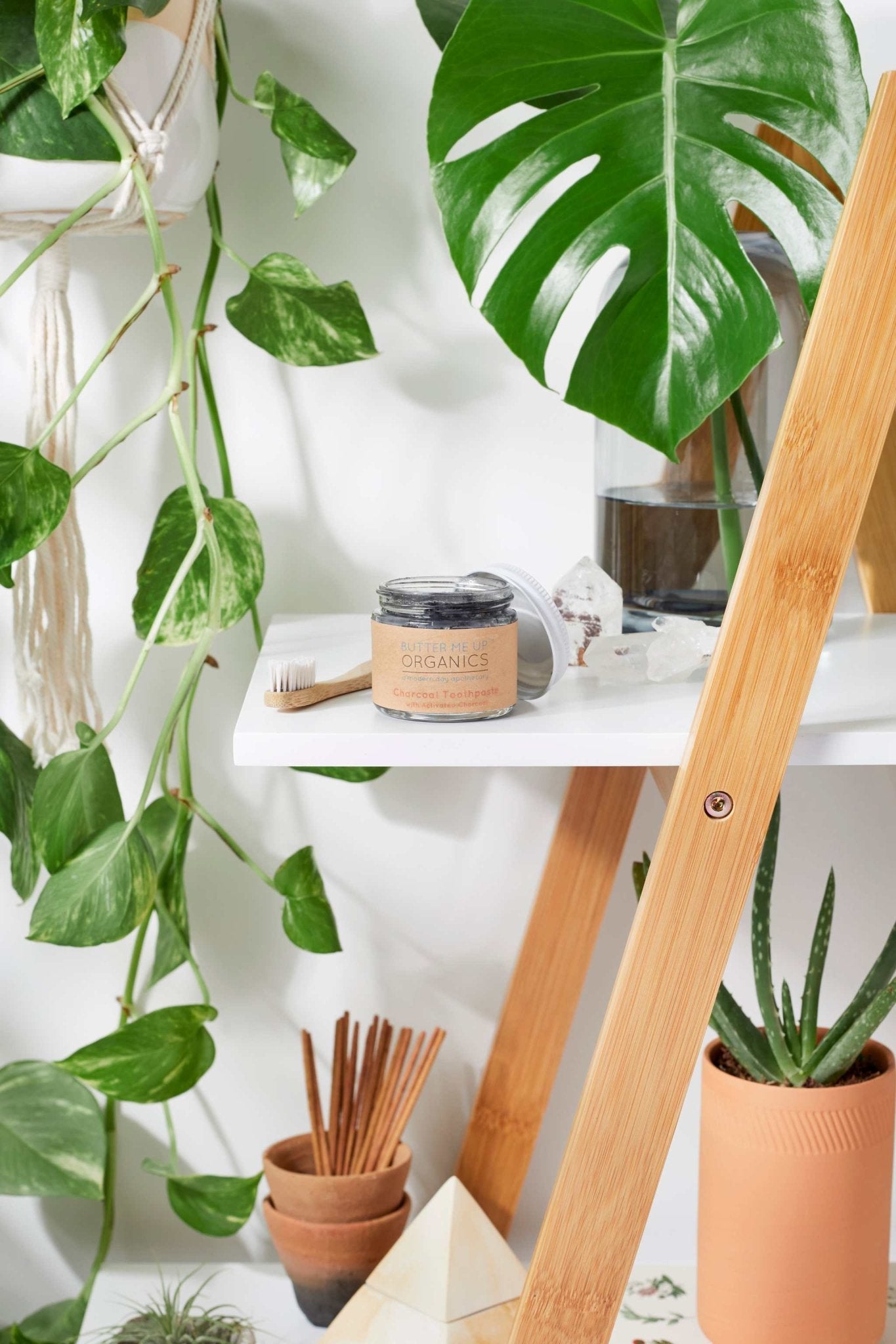 Organic Activated Charcoal Toothpaste / Whitening Toothpaste / Organic Toothpaste / Black Toothpaste / Charcoal Toothpaste / Tooth Paste - The Edible Petale Company