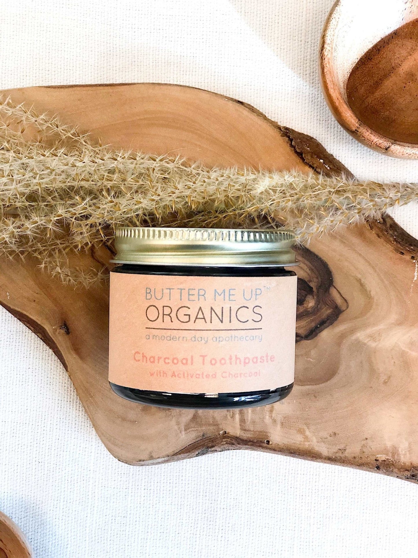 Organic Activated Charcoal Toothpaste / Whitening Toothpaste / Organic Toothpaste / Black Toothpaste / Charcoal Toothpaste / Tooth Paste - The Edible Petale Company