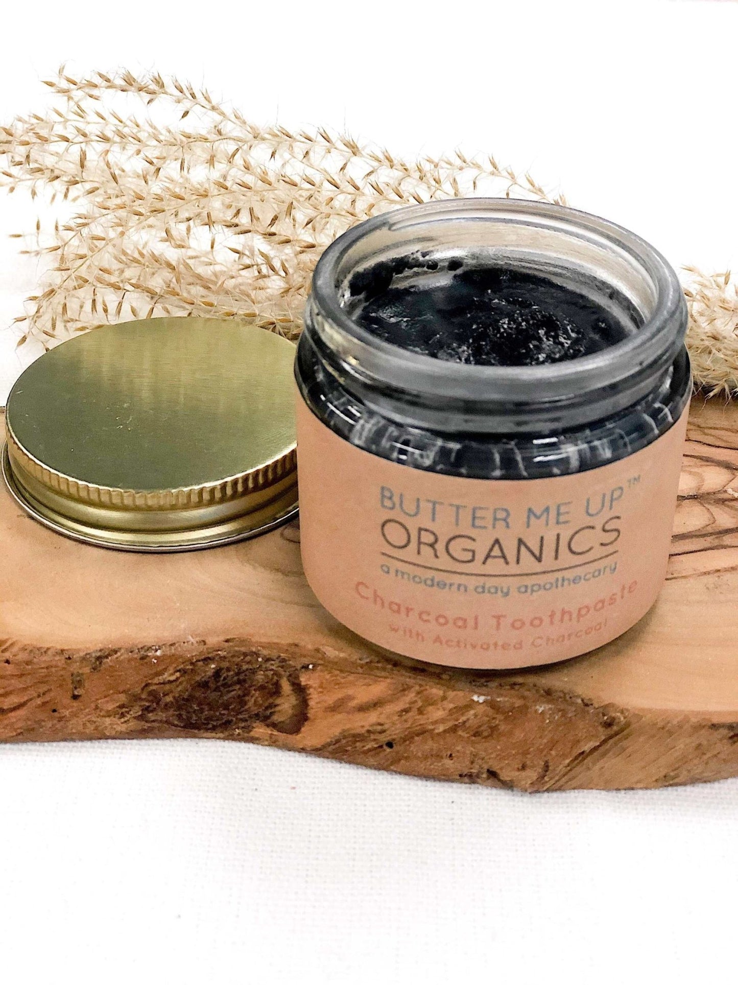 Organic Activated Charcoal Toothpaste / Whitening Toothpaste / Organic Toothpaste / Black Toothpaste / Charcoal Toothpaste / Tooth Paste - The Edible Petale Company