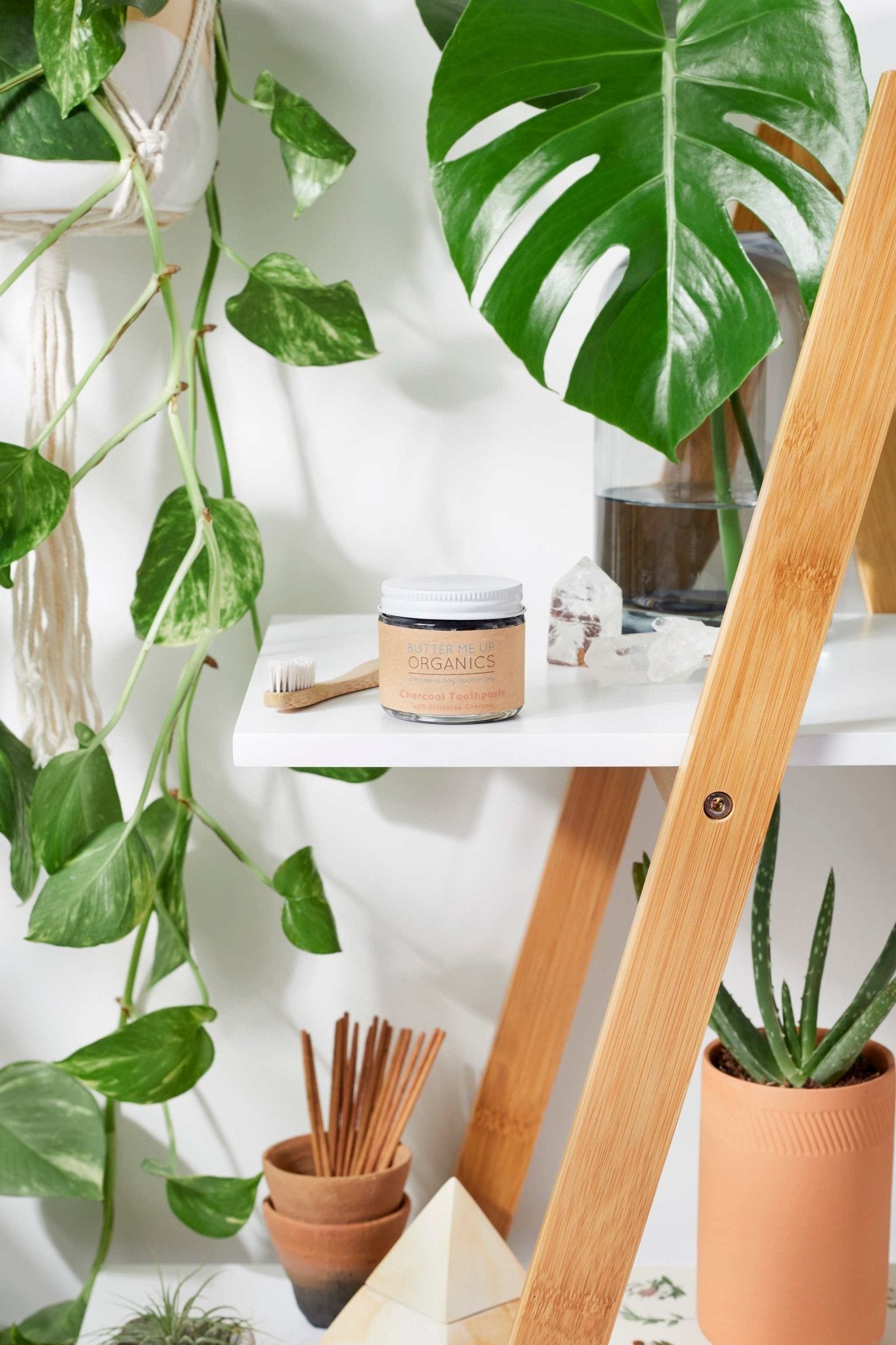 Organic Activated Charcoal Toothpaste / Whitening Toothpaste / Organic Toothpaste / Black Toothpaste / Charcoal Toothpaste / Tooth Paste - The Edible Petale Company