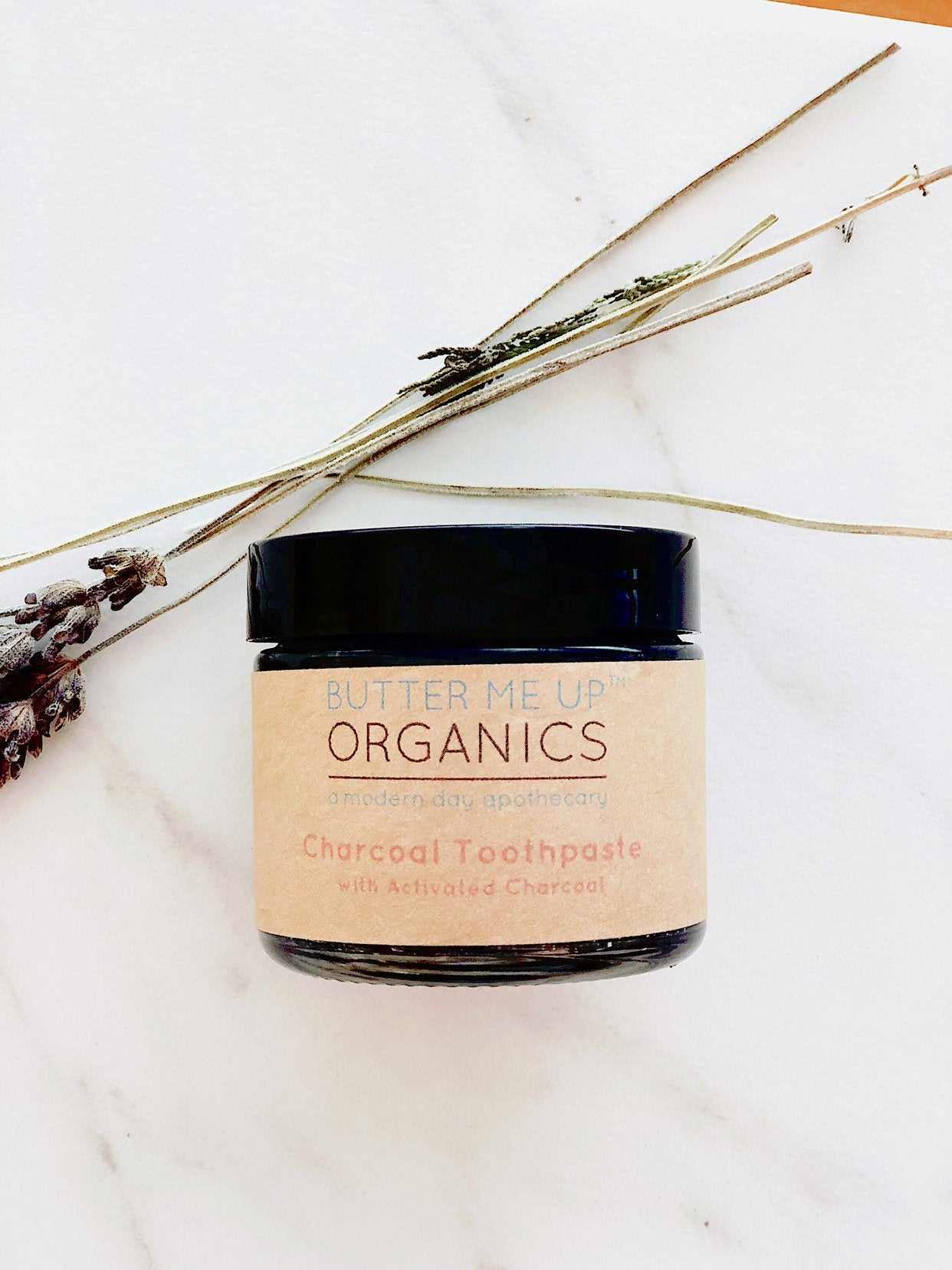 Organic Activated Charcoal Toothpaste / Whitening Toothpaste / Organic Toothpaste / Black Toothpaste / Charcoal Toothpaste / Tooth Paste - The Edible Petale Company