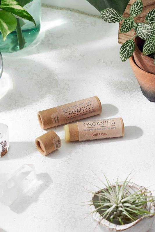 Organic Anti - Chap Lip Balm / Chapped Lips / Organic Lip Moisturizer / PAPERBOARD Tube - The Edible Petale Company